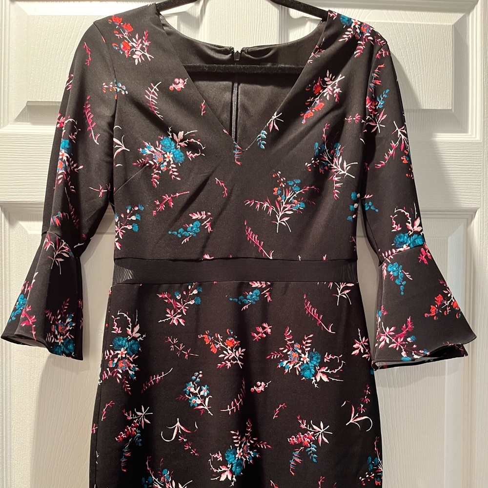 Guess Mesh Bell Sleeve Dress